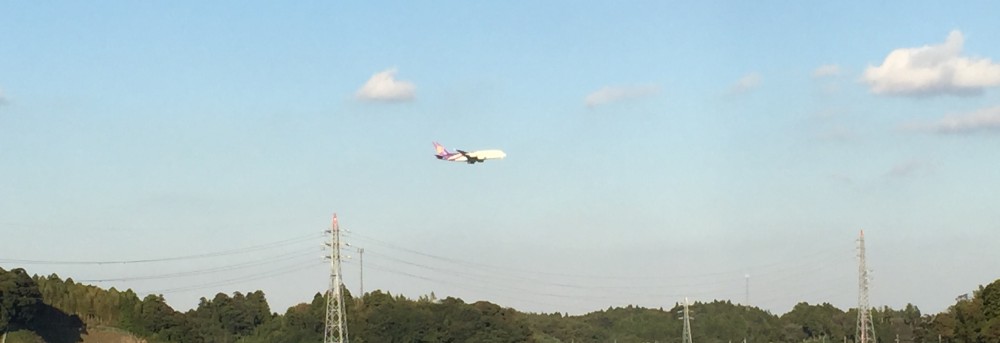 飛行機(成田市内)